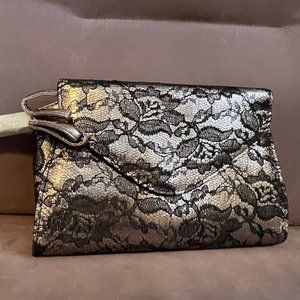 Never Used Neiman Marcus Silver Lace Purse